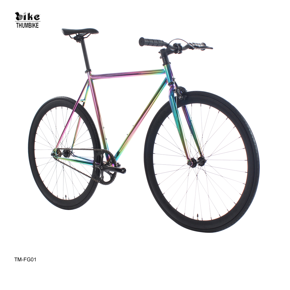 Односкоростной велосипед Oil Slick Hi-ten Steel Fixie Bike 